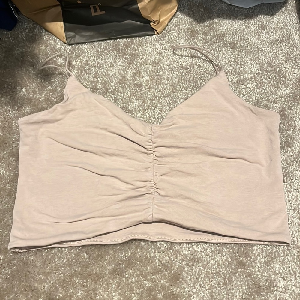 ruched crop top